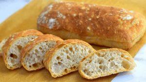 ciabatta bread recipe 300x169 طرز تهیه نان چاباتا حجیم ایتالیایی